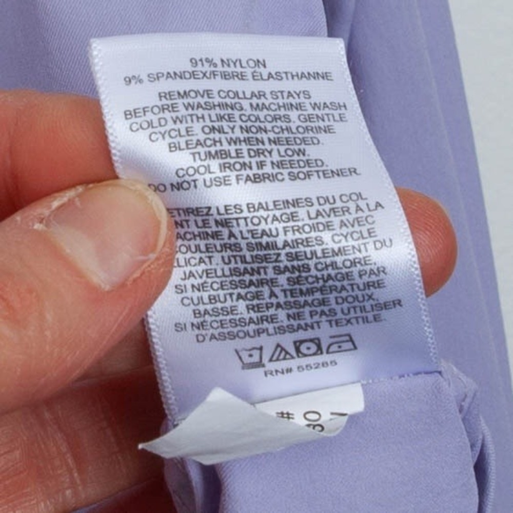 Express Performance Extra Slim Button Down Dresss… - image 7